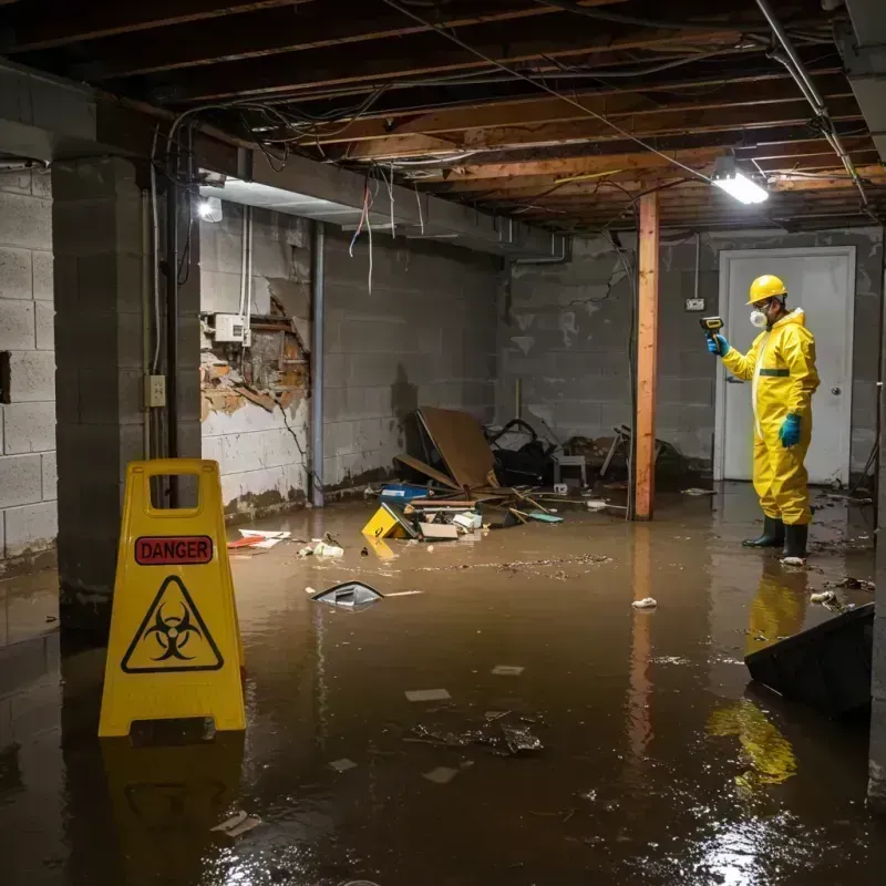 Flooded Basement Electrical Hazard in Red Boiling Springs, TN Property